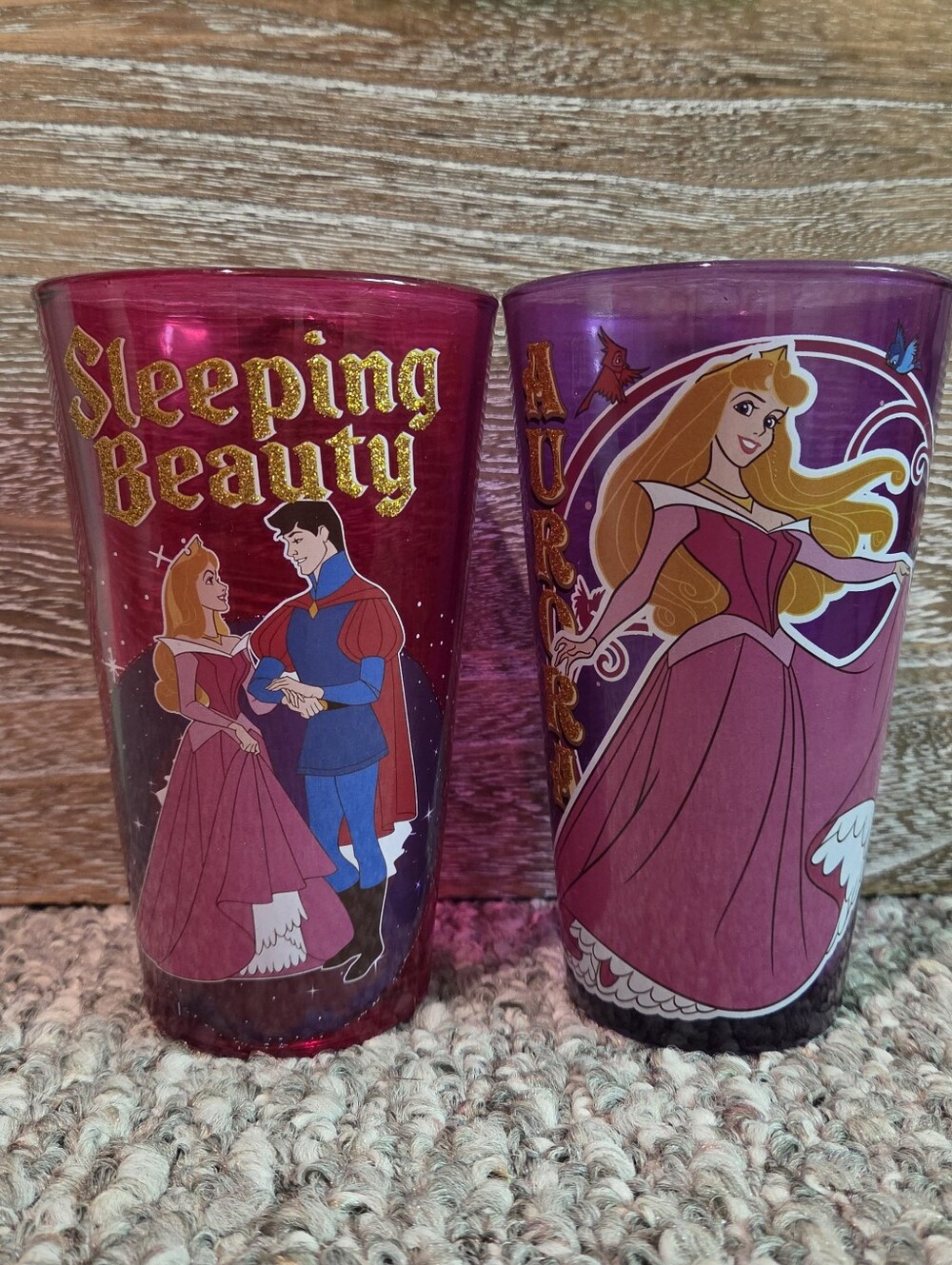 Sleeping Beauty Glass Set